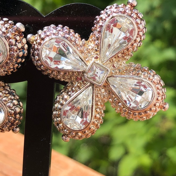 Vintage clip on earrings 1990s, unworn - Picture 5 of 8